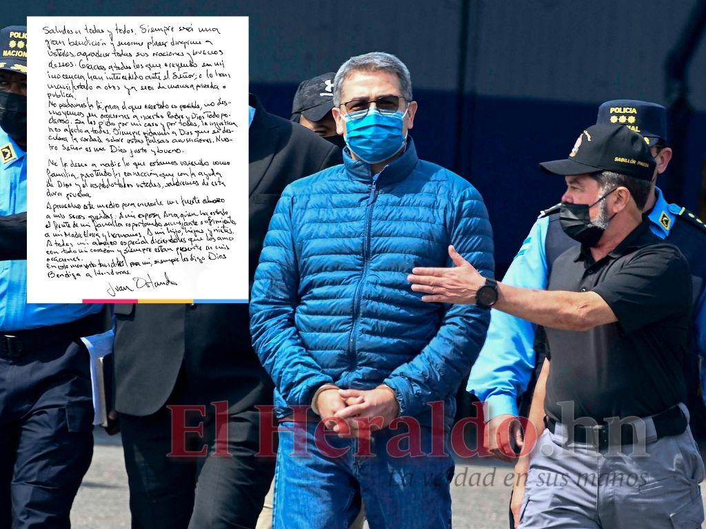 ‘La injusticia nos afectó a todos’: Ana García revela nueva carta de Juan Orlando Hernández ‘La injusticia nos afectó a todos’: Ana García revela nueva carta de Juan Orlando Hernández