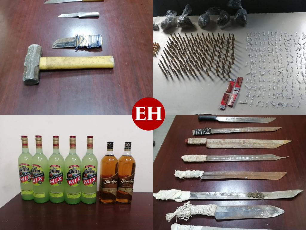 Armas, drogas y alcohol hallan durante revisión de celdas en centro penal de Siria
