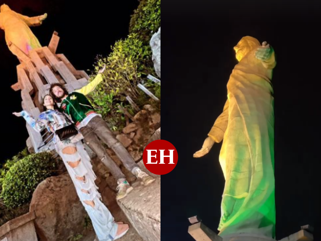 Cristo de El Picacho deslumbra a Luisito Comunica
