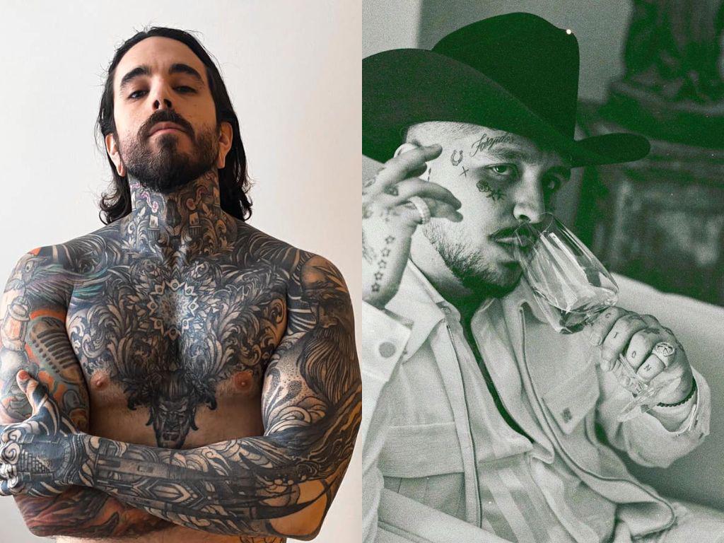 Experto crítica los tatuajes faciales de Christian Nodal: “Se destroza la cara”