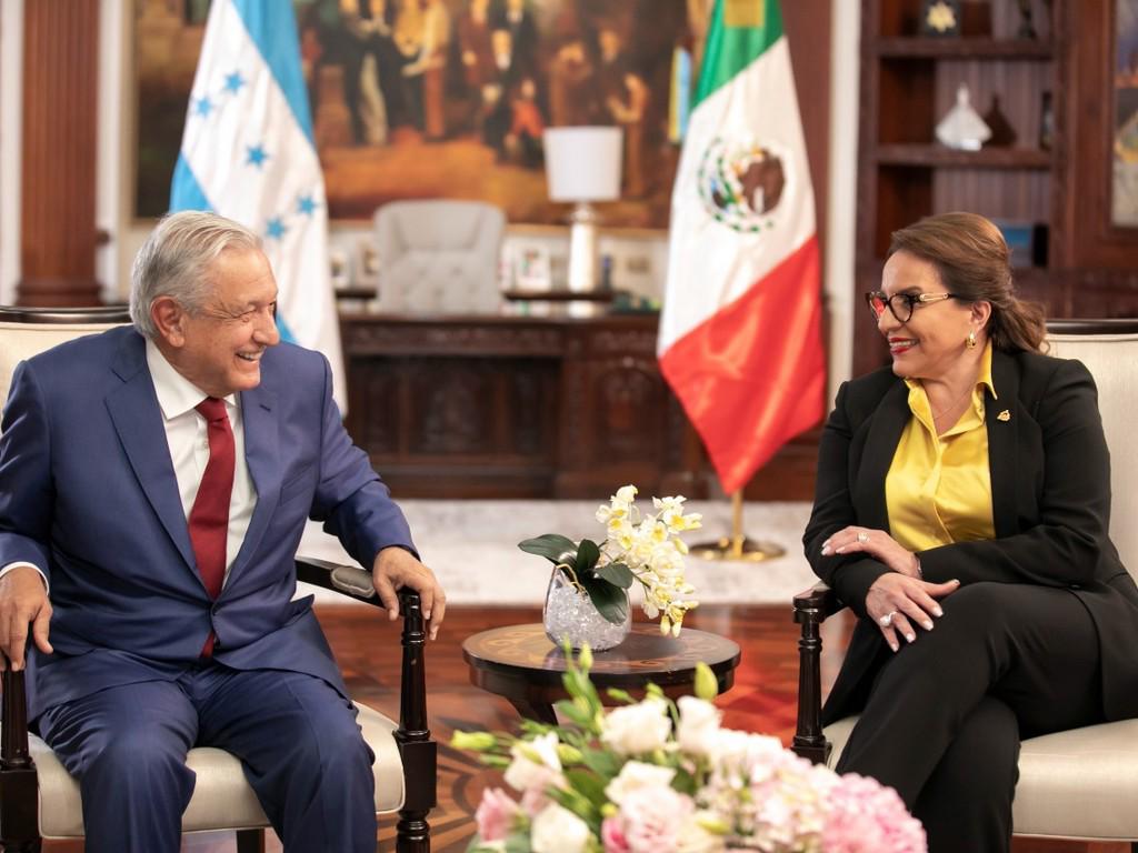 AMLO y Xiomara Castro acuerdan estrategia para frenar migración y fortalecer cooperación