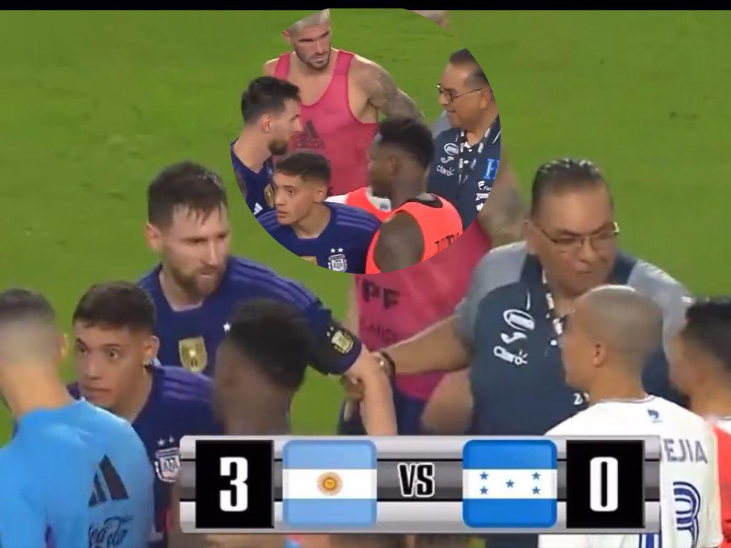 Lo tomó del brazo y le llovieron críticas: kinesiólogo de Honduras revela gesto de Messi ante su polémica foto