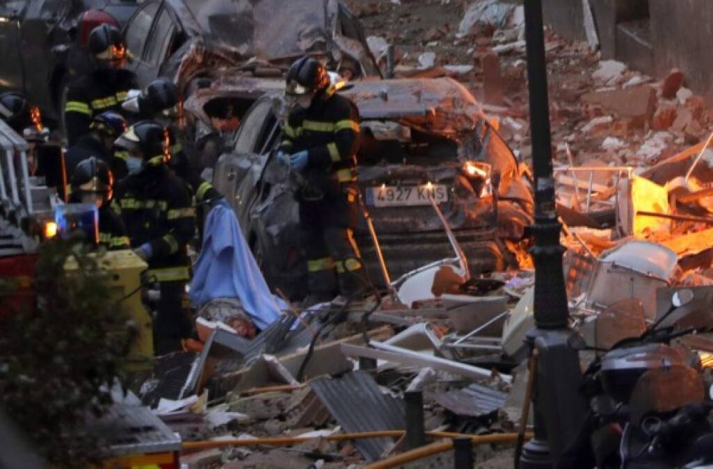 Impactantes imágenes que dejó explosión en un edificio de Madrid