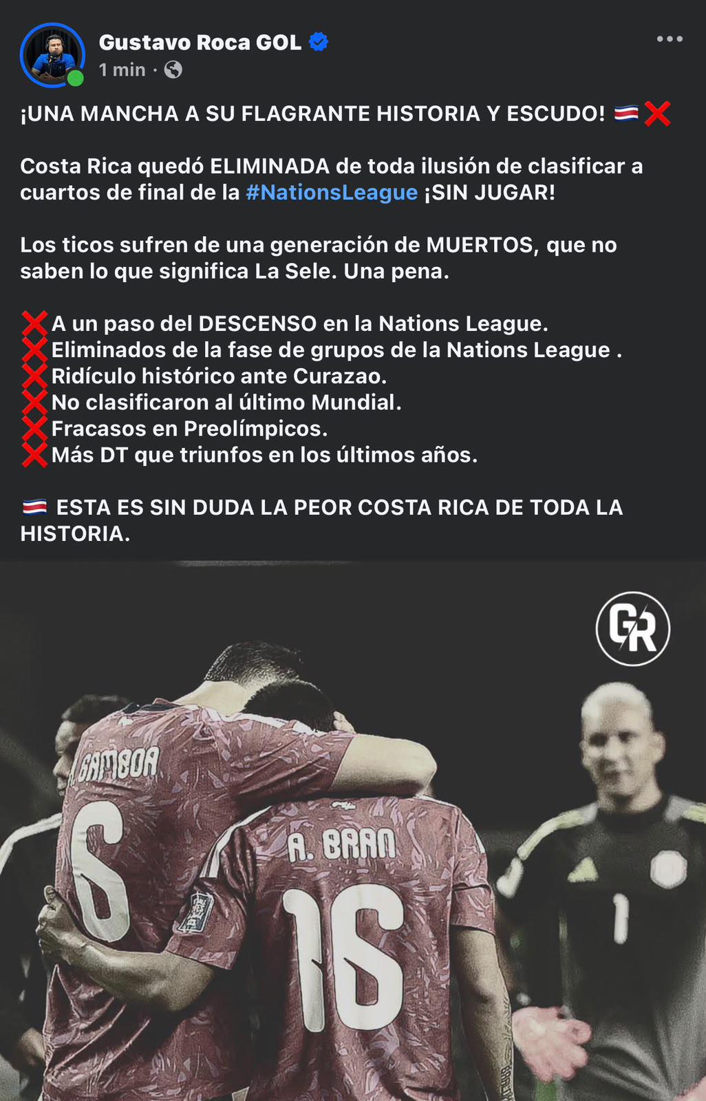 Prensa explota tras eliminación de Costa Rica en Concacaf: Una mancha la peor de la historia