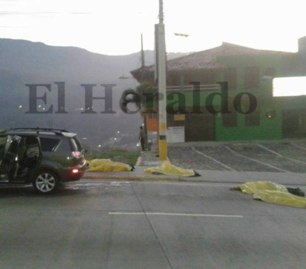 Matan a cuatro sujetos en la salida de Tegucigalpa al norte de Honduras