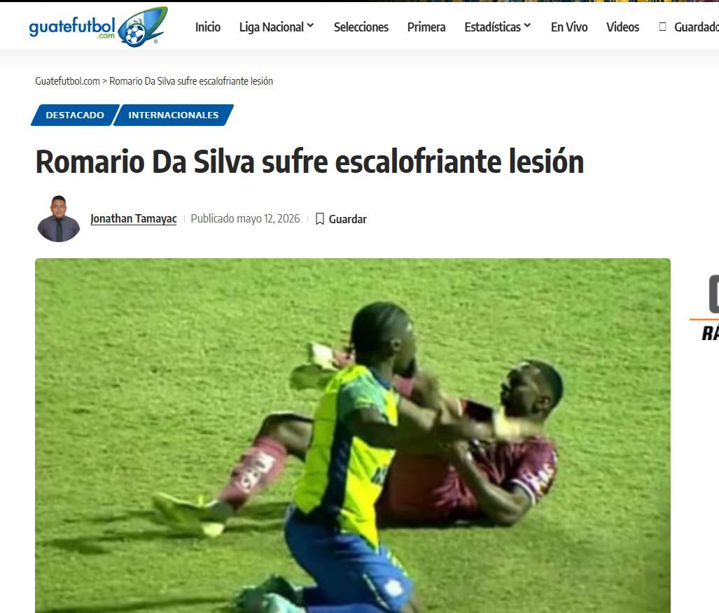 Así reaccionan los medios internacionales tras terrible lesión de Romario da Silva