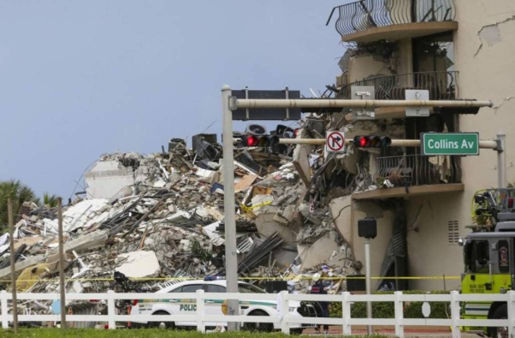 Las impactantes imágenes del derrumbe de un edificio en Miami