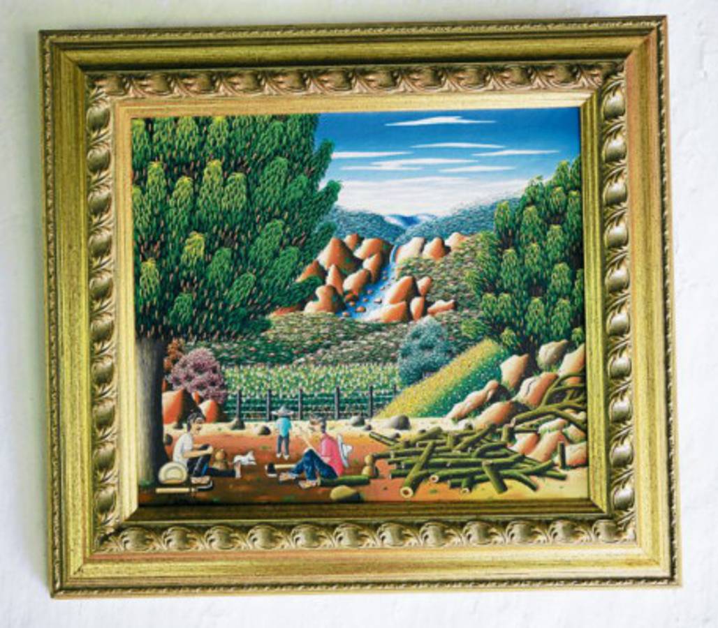 Un agricultor que plasma la belleza y color de la vida del campo