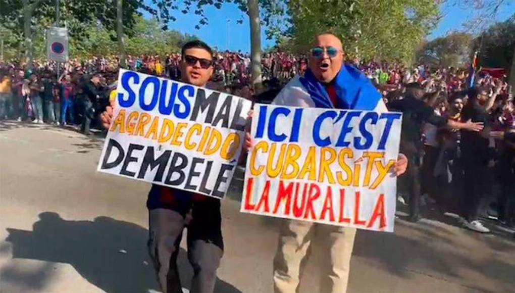 Atacan bus del Barcelona y ambiente hostil para Dembélé