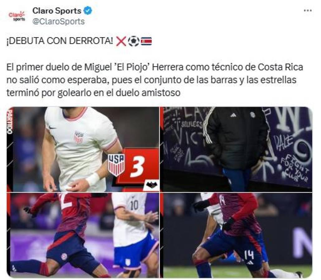 Miguel Herrera debuta con derrota en Costa Rica y esto dicen los medios