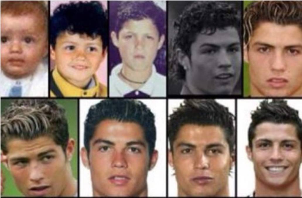 Así ha cambiado Cristiano Ronaldo con el paso de los años