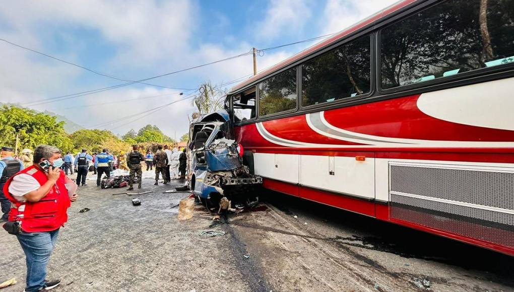 Luto en Copán: las dramáticas imágenes del accidente en San Juan de Opoa