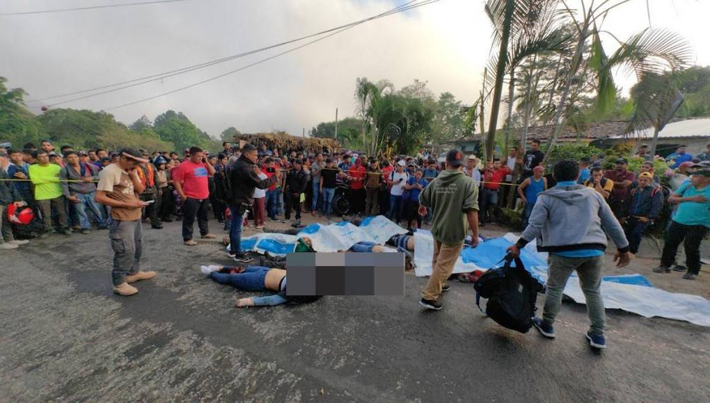 Luto en Copán: las dramáticas imágenes del accidente en San Juan de Opoa