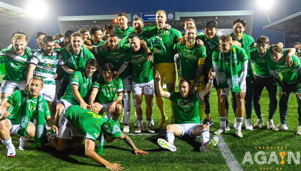 Luis Palma sacó los pasos prohibidos: así celebró Celtic el título en Escocia