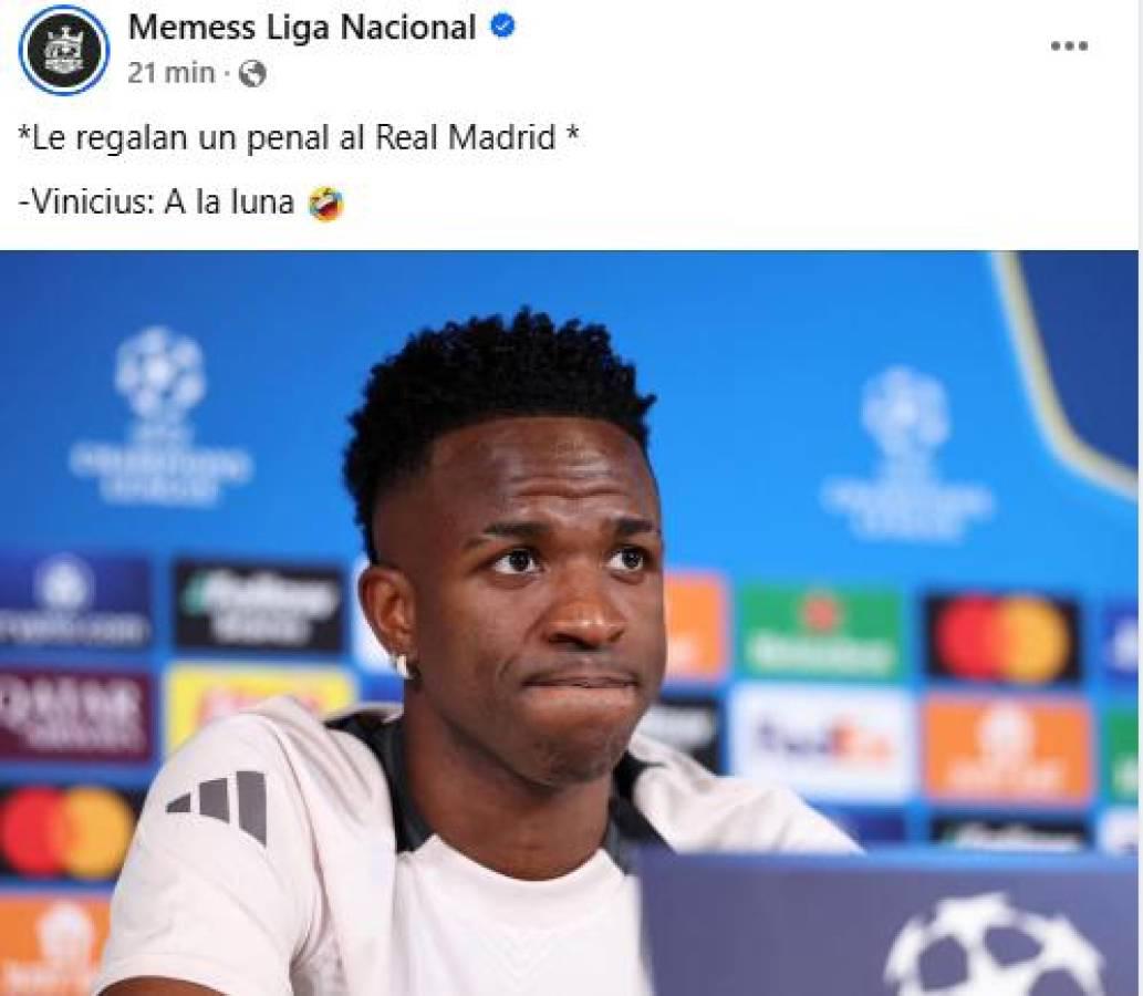 Los divertidos memes que dejó fallo de penal de Vinicius con Real Madrid ante el Atlético