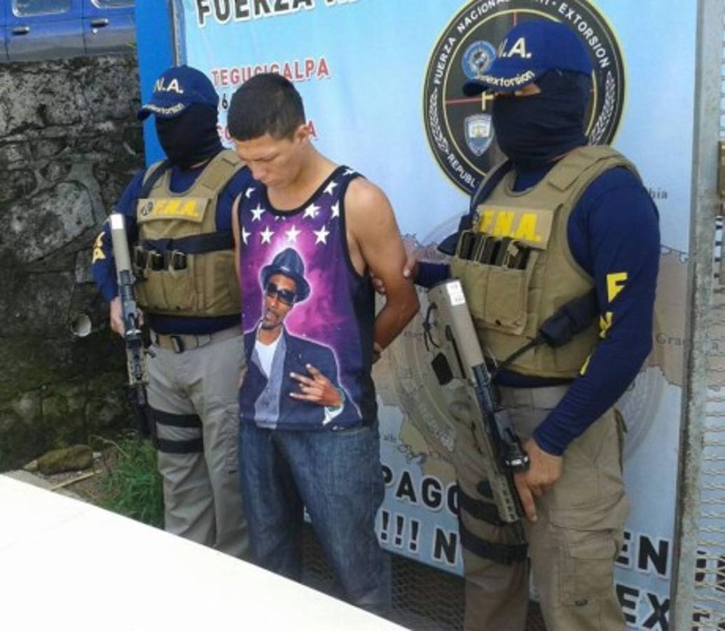 Capturan a presunto extorsionador en la capital de Honduras   