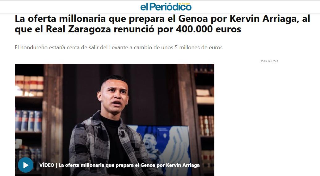 Kervin Arriaga: Lo que dicen los medios de España he Italia por posible fichaje a la Serie A