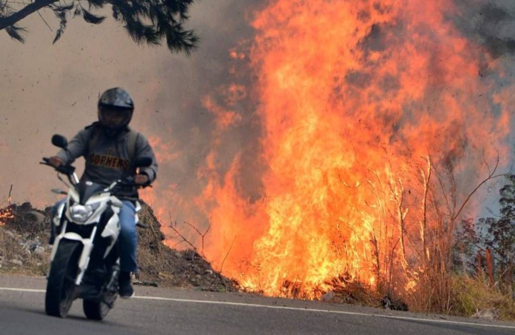 El infierno en la tierra: Los incendios forestales azotan Honduras (Fotos)