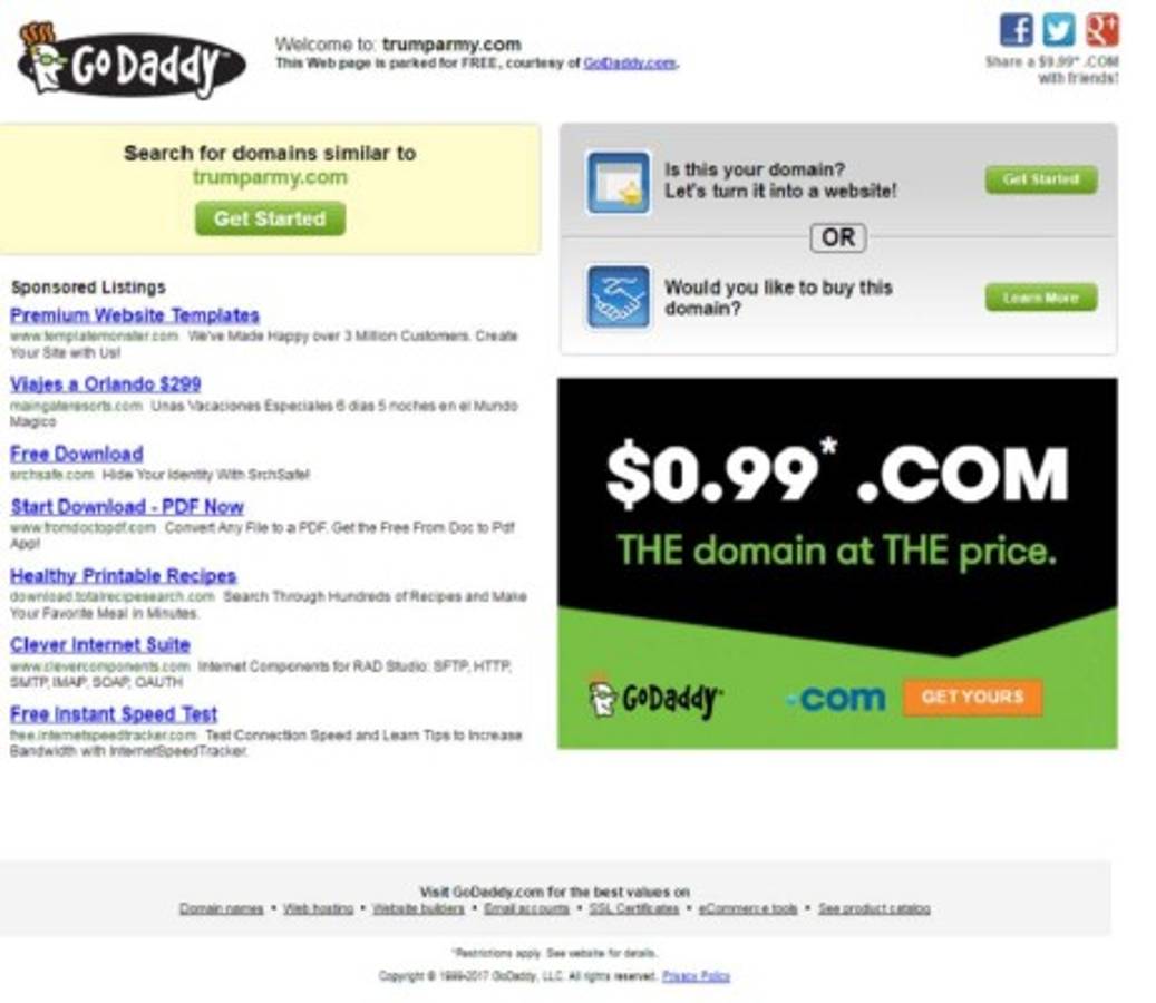 Trump, el rey de los dominios en internet
