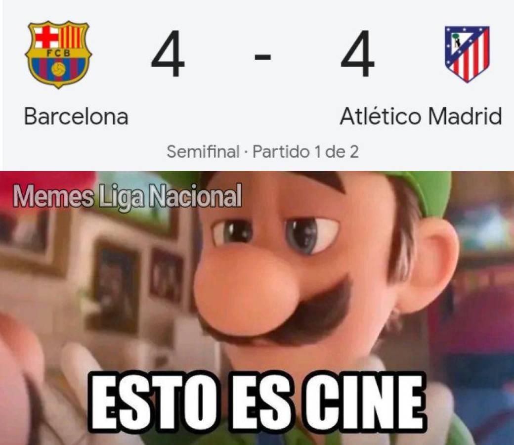 ¡Para reír! Los memes que dejó el empate entre Barcelona y Atlético de Madrid en Copa del Rey