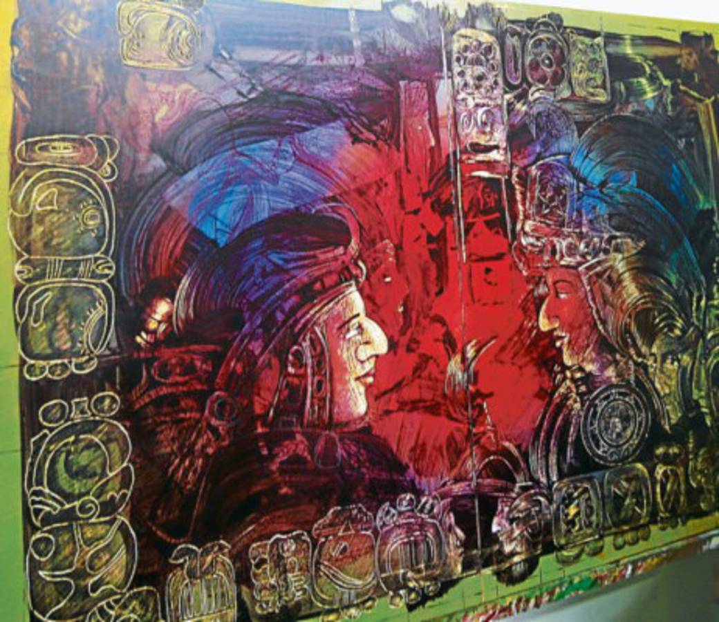 Los mayas inspiran obras de pintores hondureños