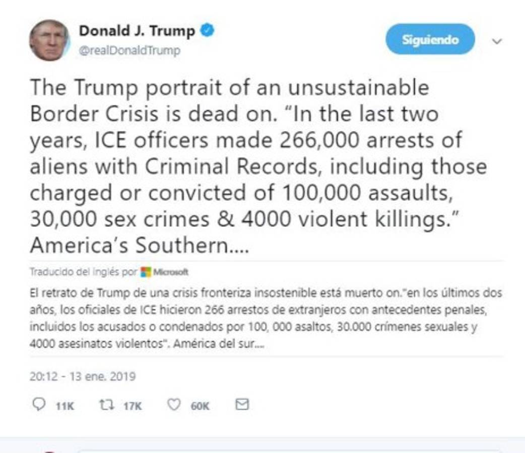 Donald Trump promete militarizar y defender la frontera de los migrantes irregulares