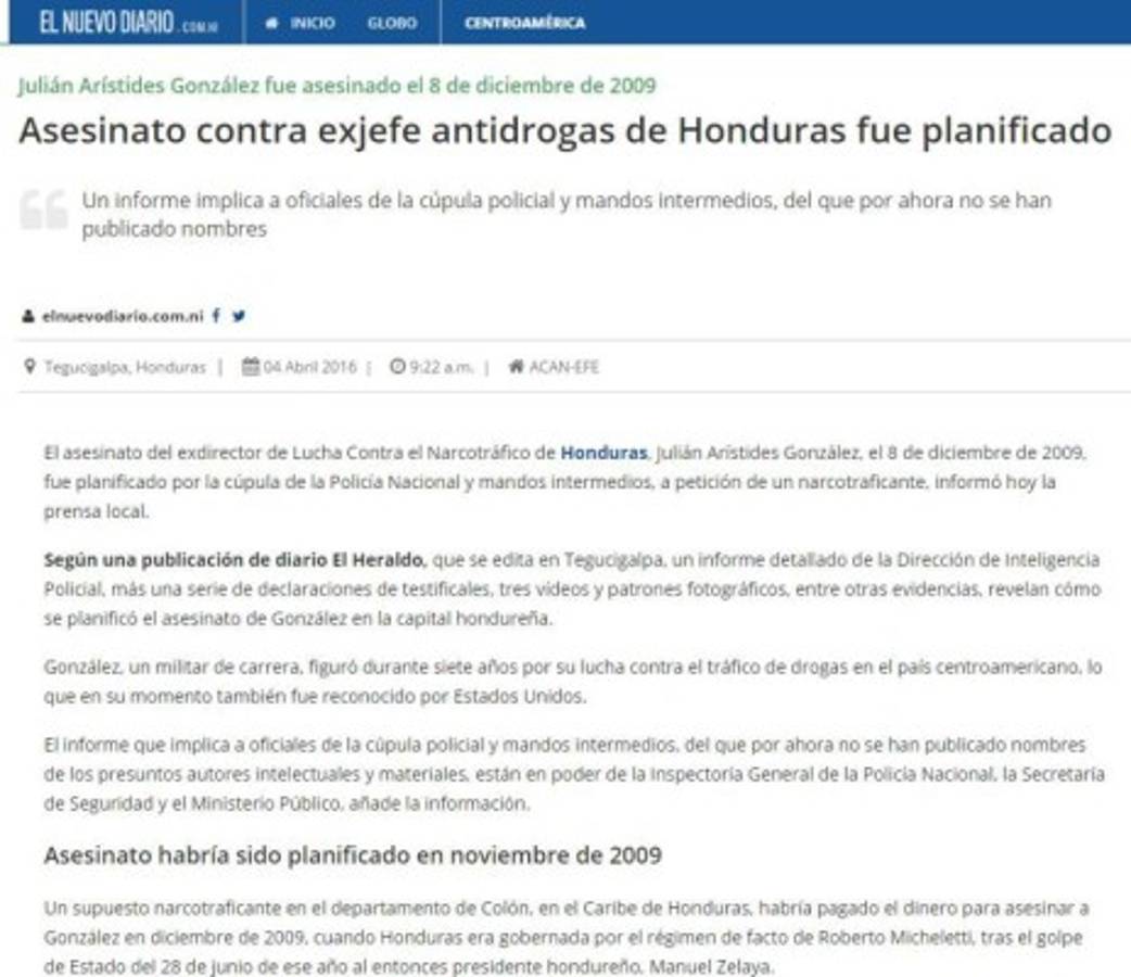 Los nicaragüenses no se quedaron atrás y también divulgaron el trabajo periodístico de EL HERALDO.