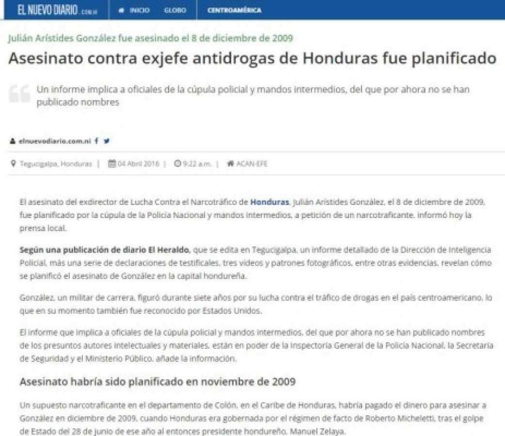 Los nicaragüenses no se quedaron atrás y también divulgaron el trabajo periodístico de EL HERALDO.