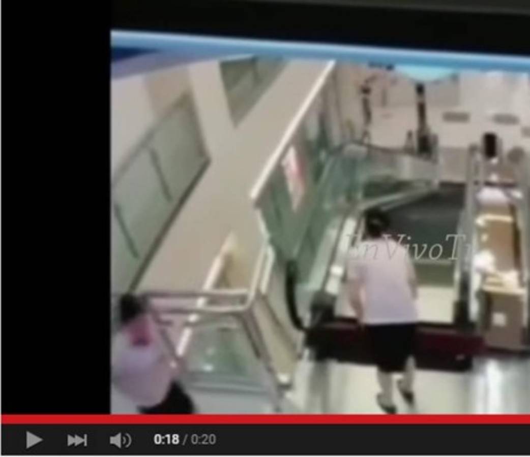 Madre salva a su pequeño