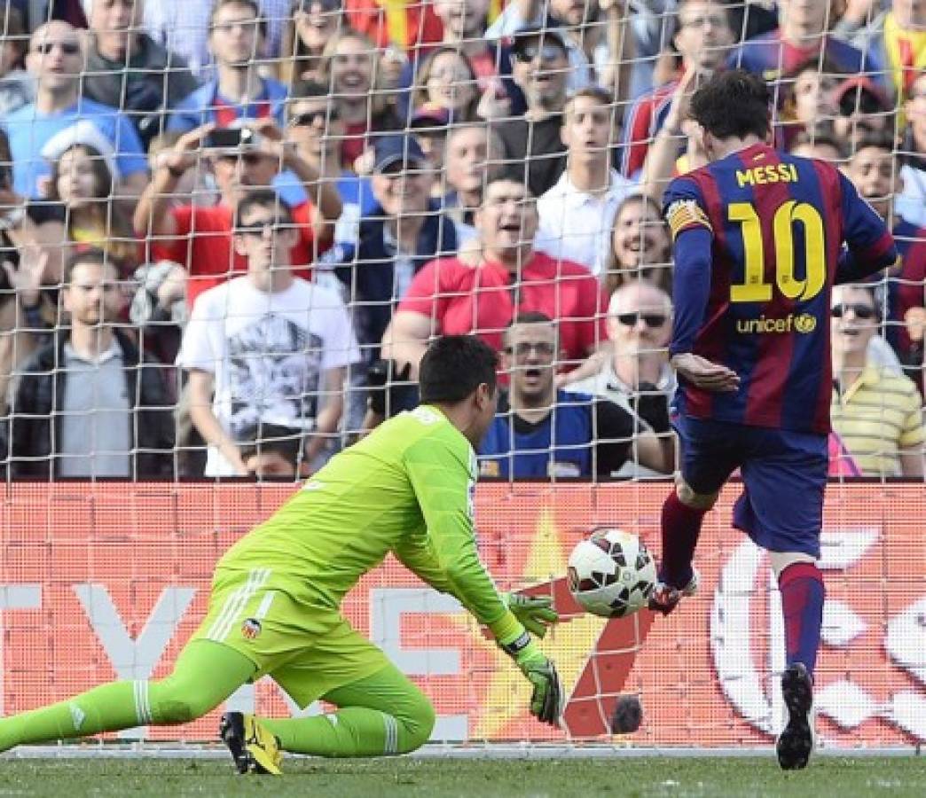 Gol 400 de Messi con Barcelona