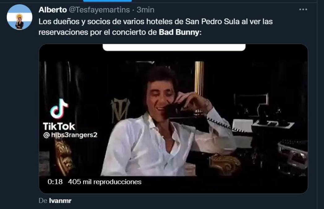 Hondureños llenan de memes las redes previo al concierto de Bad Bunny en San Pedro Sula
