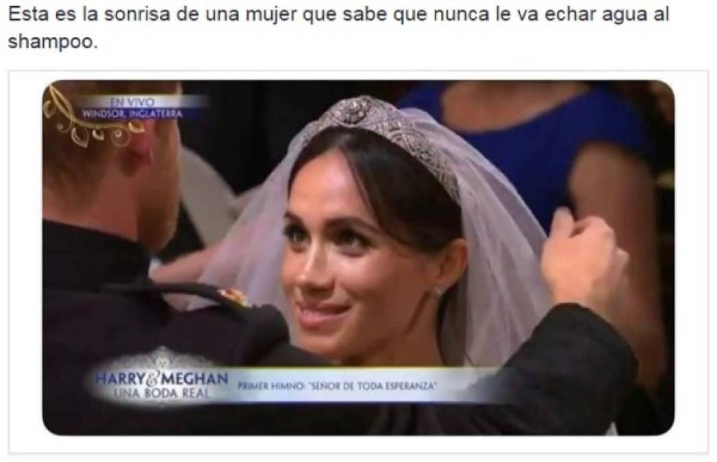 Los memes que generó la sonrisa de Meghan Markle tras su boda con el príncipe Harry