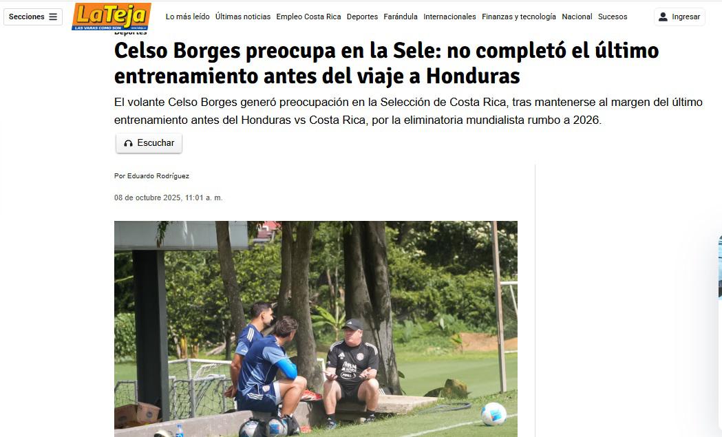 Temen quedar fuera del Mundial: lo que dicen los medios ticos antes del partido contra Honduras