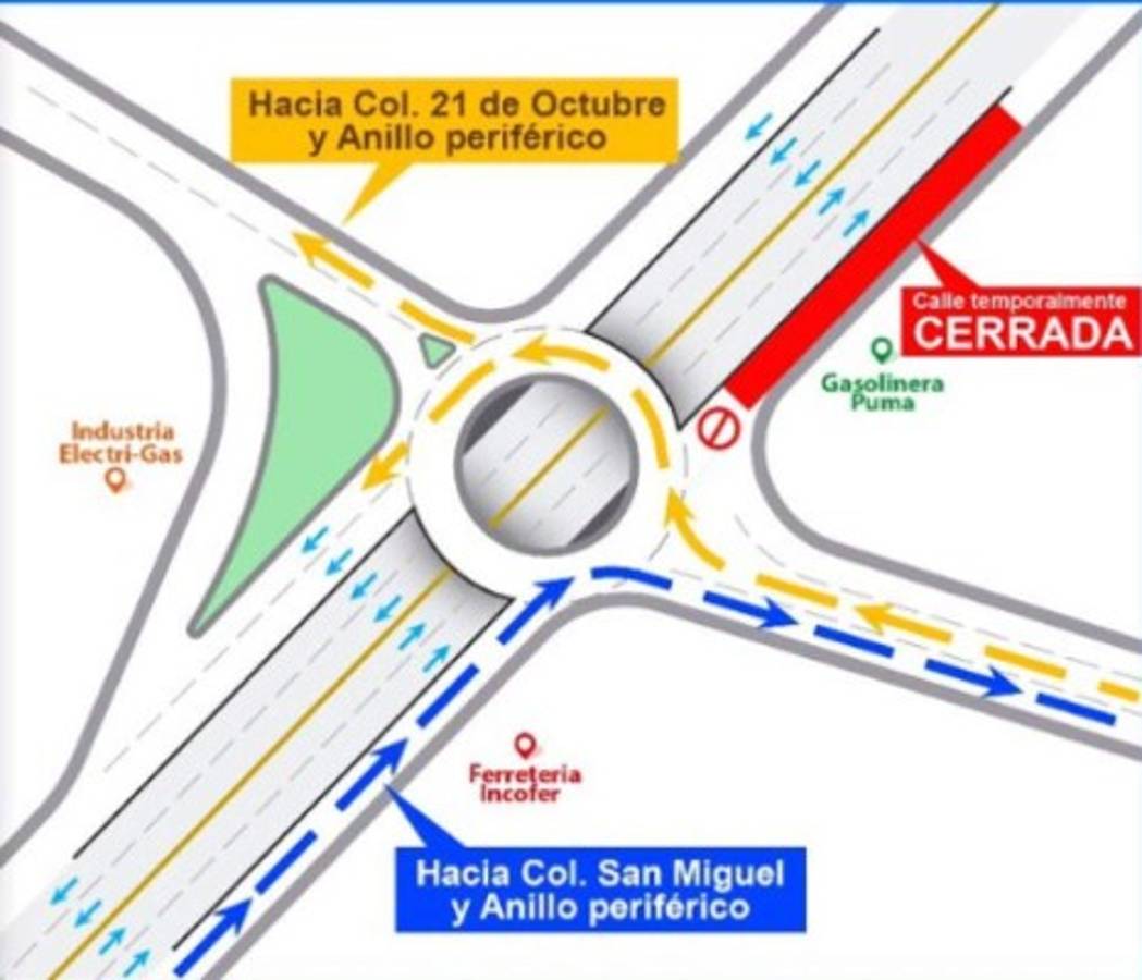 Cerrarán una de las vías del túnel de la 21 de Octubre en Tegucigalpa por inicio de obras de pavimentación