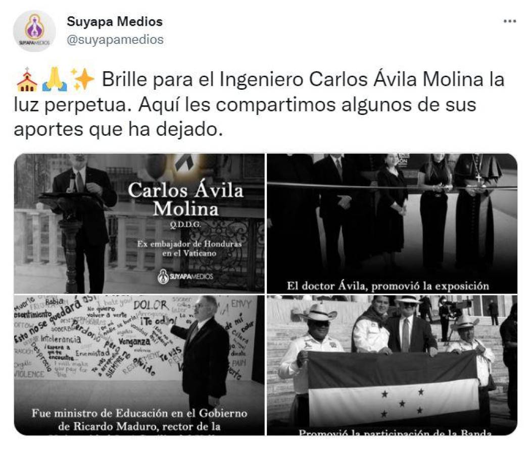 Sectores lamentan deceso de exministro de Educación Carlos Ávila Molina