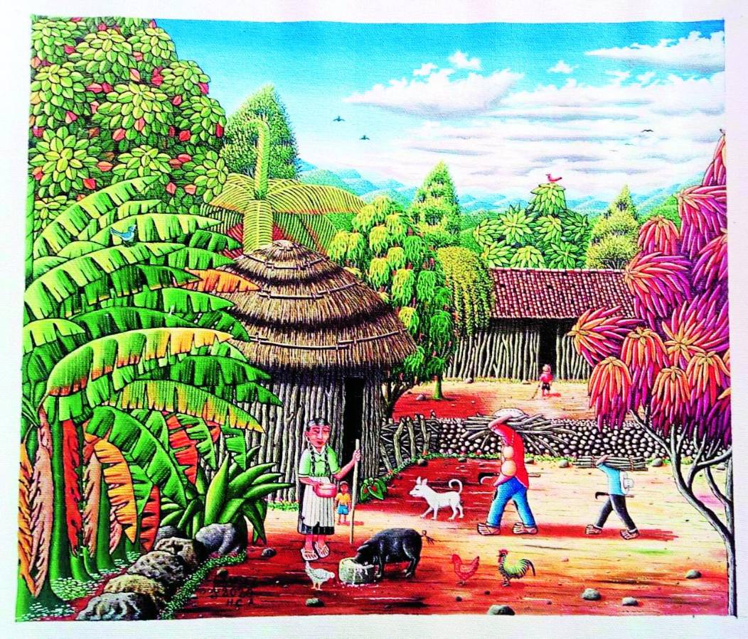 Pedro Roberto Grandez pinta la vida en el campo