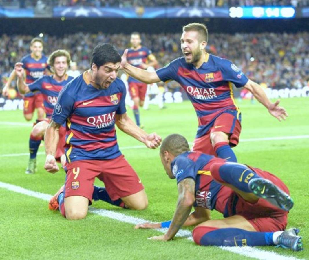 Con el Pistolero Luis Suárez también hay felicidad en el Barça