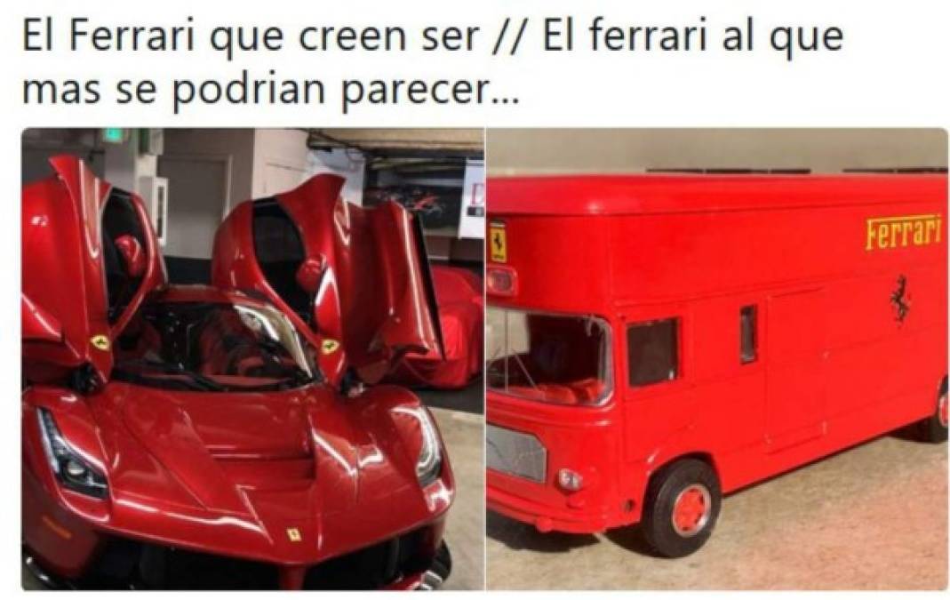 Los más divertidos memes de Ferrari que llenaron las redes sociales