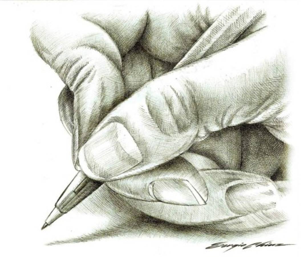 Entró a la Sala vestido de negro, erguido como un poste, serio y oliendo a Fendi; saludó con una leve inclinación de cabeza al tribunal.