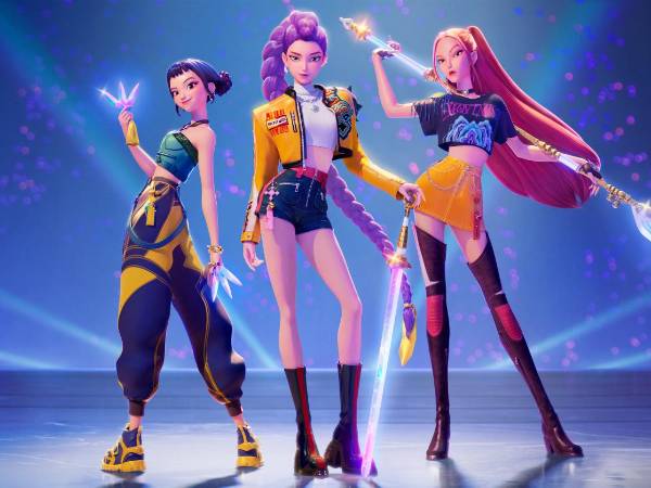 “KPop Demon Hunters”, un musical de fantasía en Netflix sobre un grupo ficticio de K-pop, se convirtió en un éxito inesperado en el verano. (Netflix)