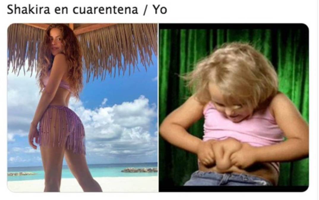 Shakira luce demasiado sexy en bikini y fans la elogian con memes