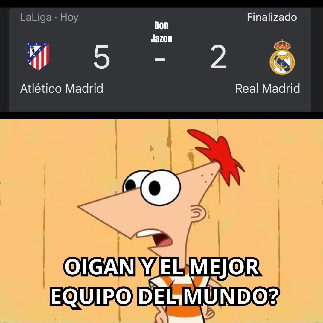 Real Madrid fue goleado por Atlético y los memes no podían faltar; disfruta el Barcelona
