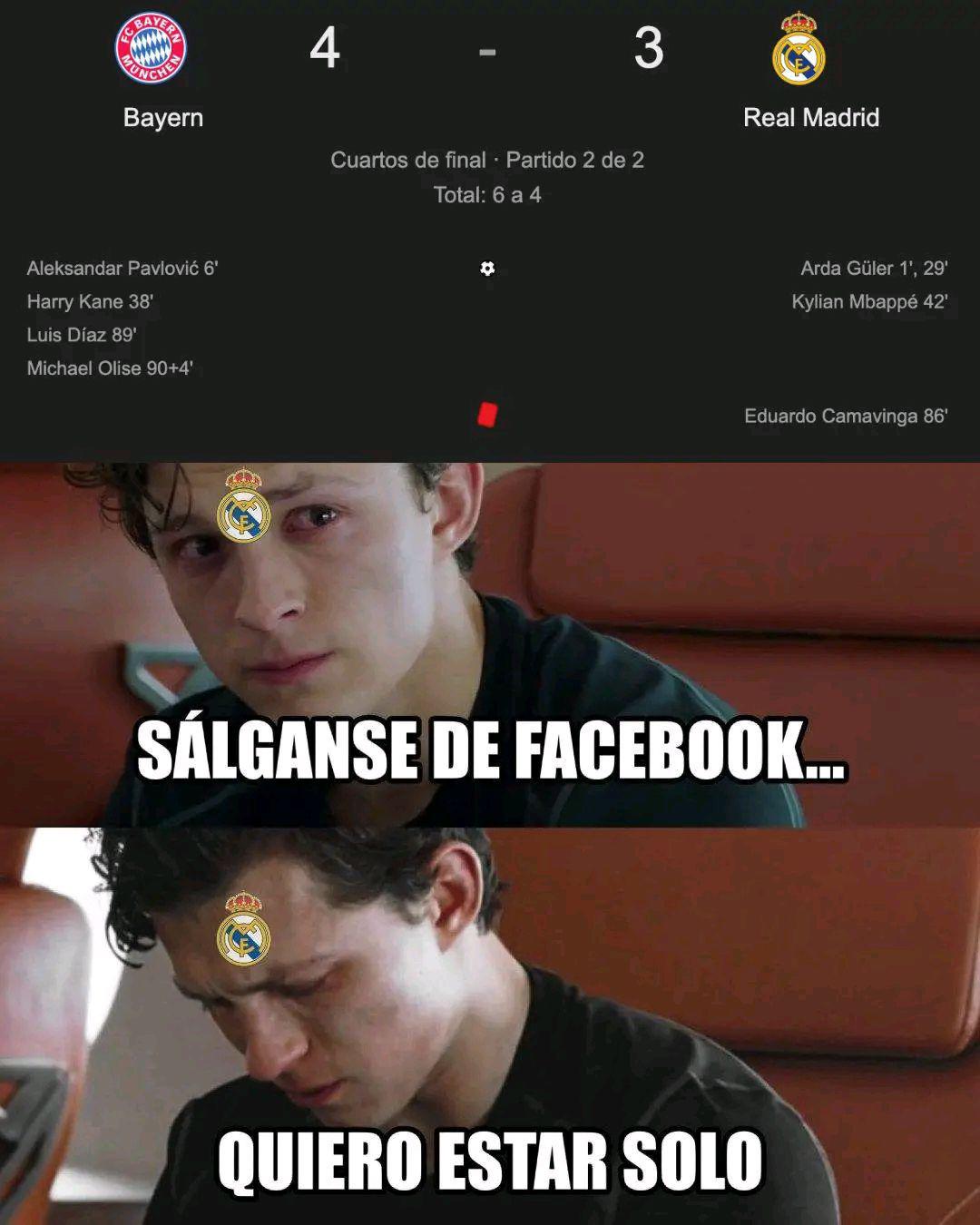 Barcelona se burla: Los memes tras la eliminación de Real Madrid por Bayern en Champions League