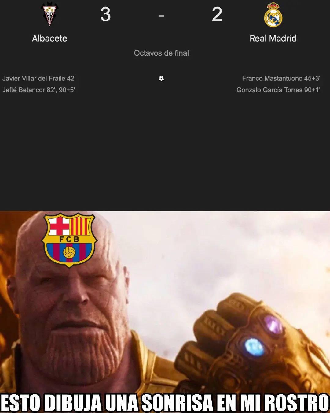 Hacen pedazos a Real Madrid con divertidos memes al ser eliminado de Copa del Rey