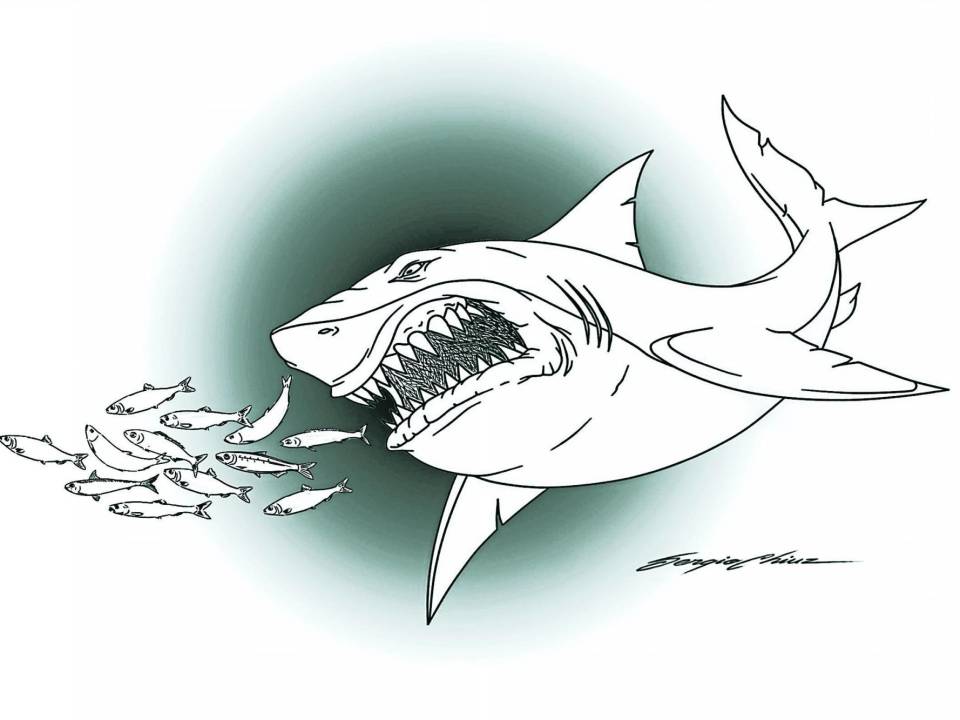 La fábula del tiburón y las sardinas