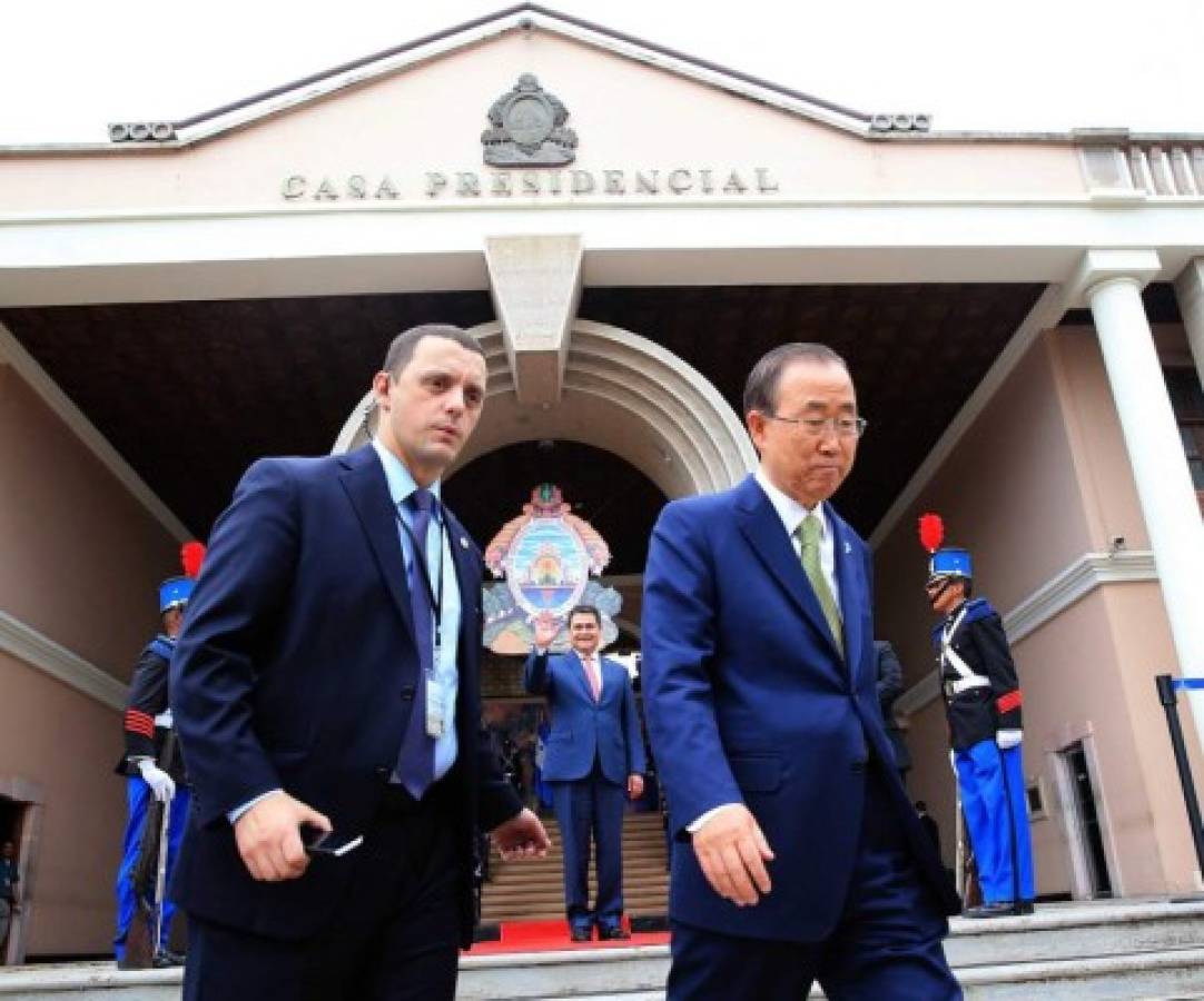 La visita de Ban Ki-moon a Honduras en fotos
