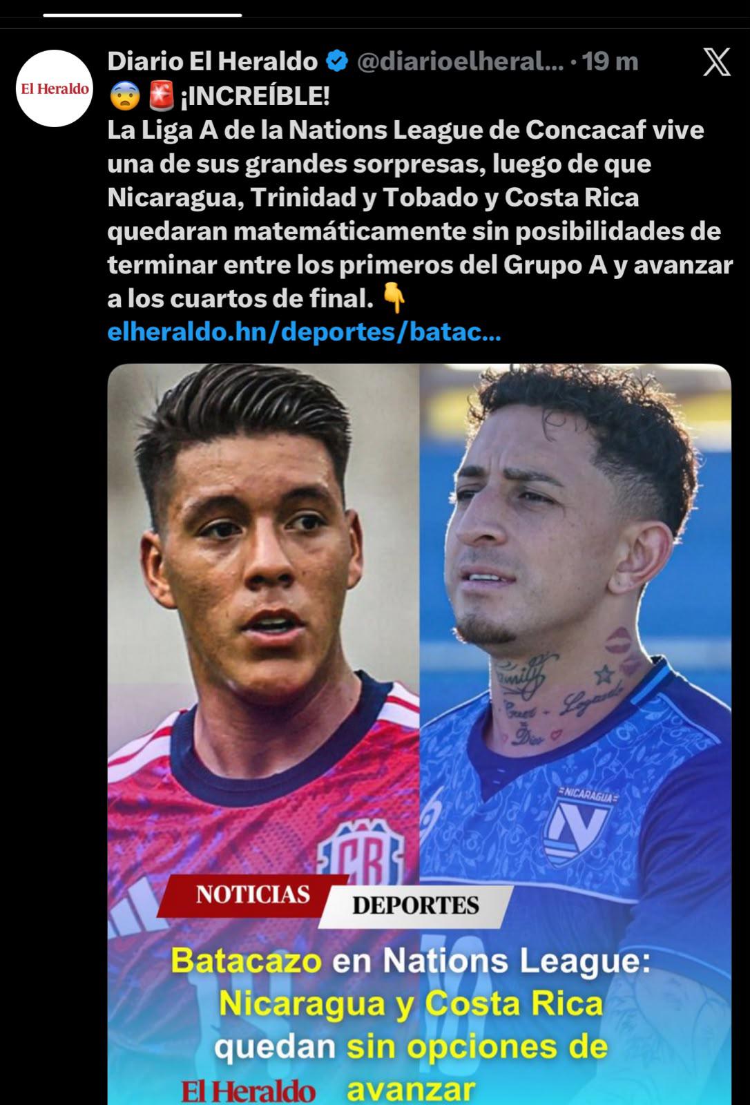 Prensa explota tras eliminación de Costa Rica en Concacaf: Una mancha la peor de la historia