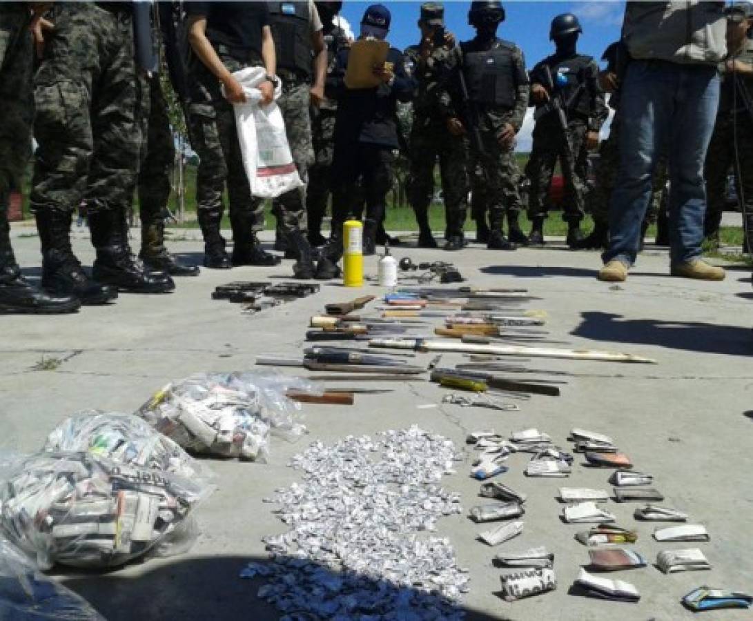 Una granada, armas y droga incautan en cárcel de Támara