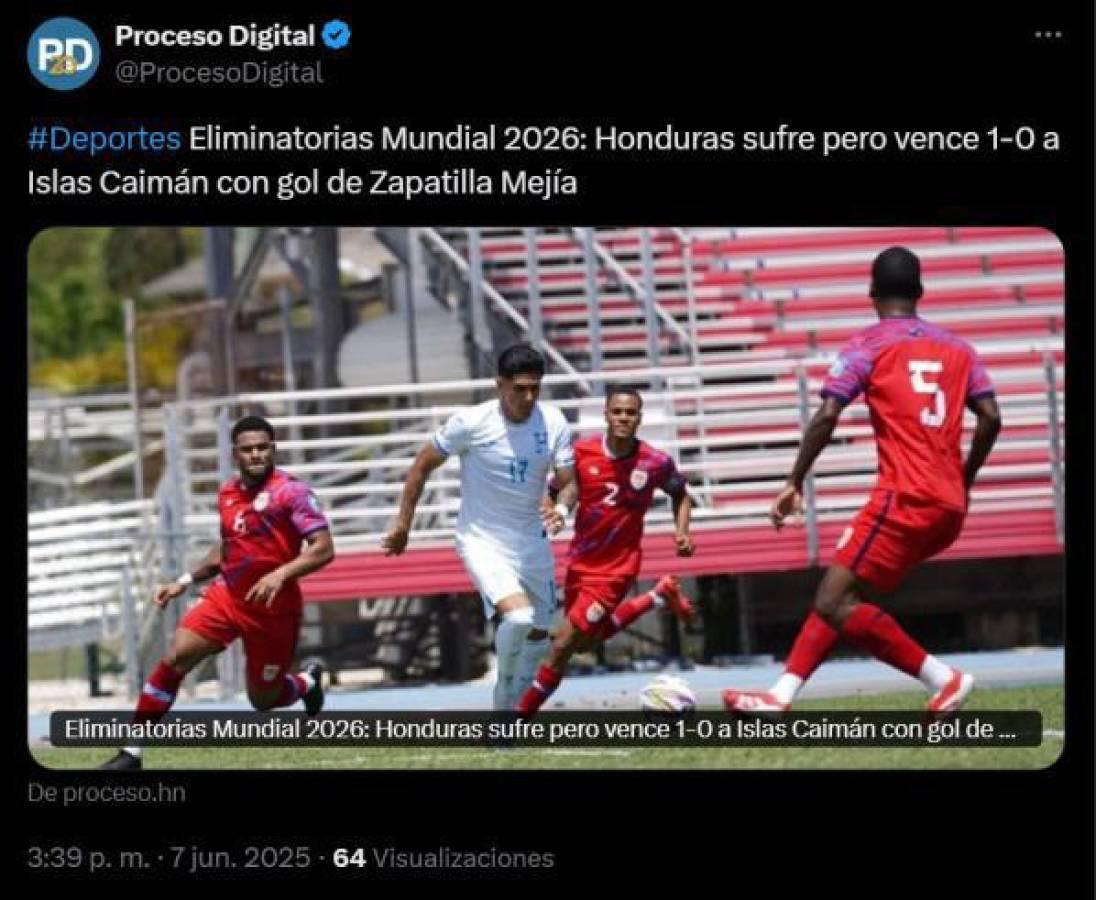 ¡No los perdonan! Así reaccionan los medios tras partido de Honduras ante Islas Caimán