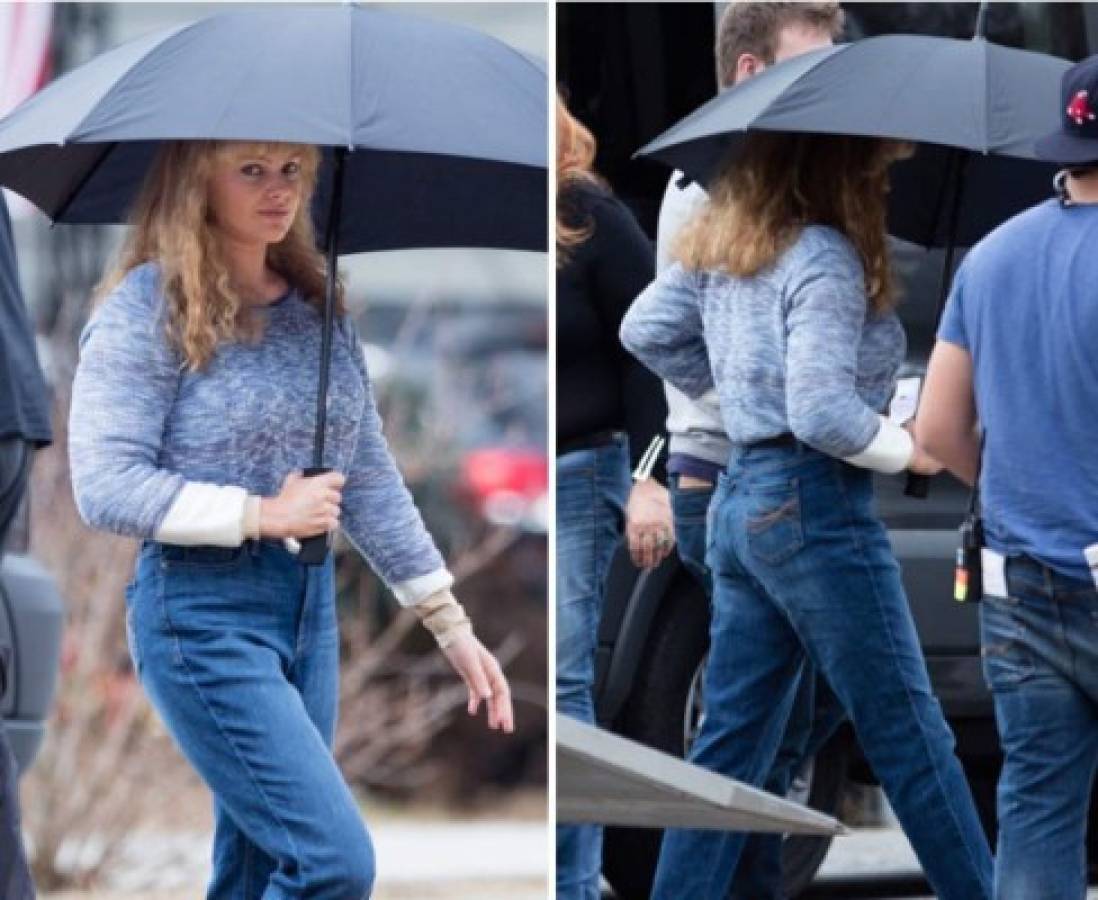 La despampanante rubia Margot Robbie luce irreconocible para protagonizar una nueva película. Foto TMZ.